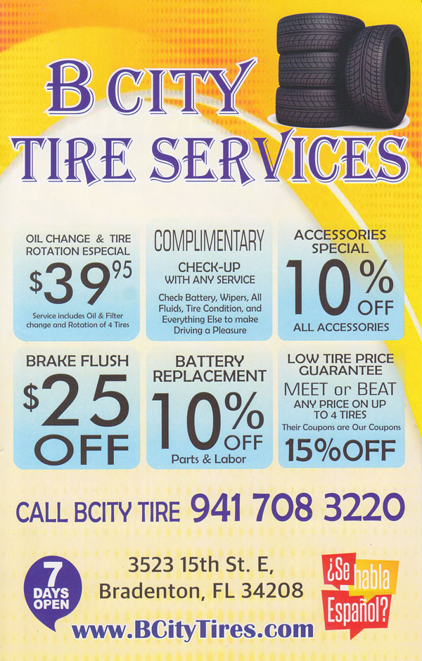 Coupons and Discounts on Tires and vehicle services
